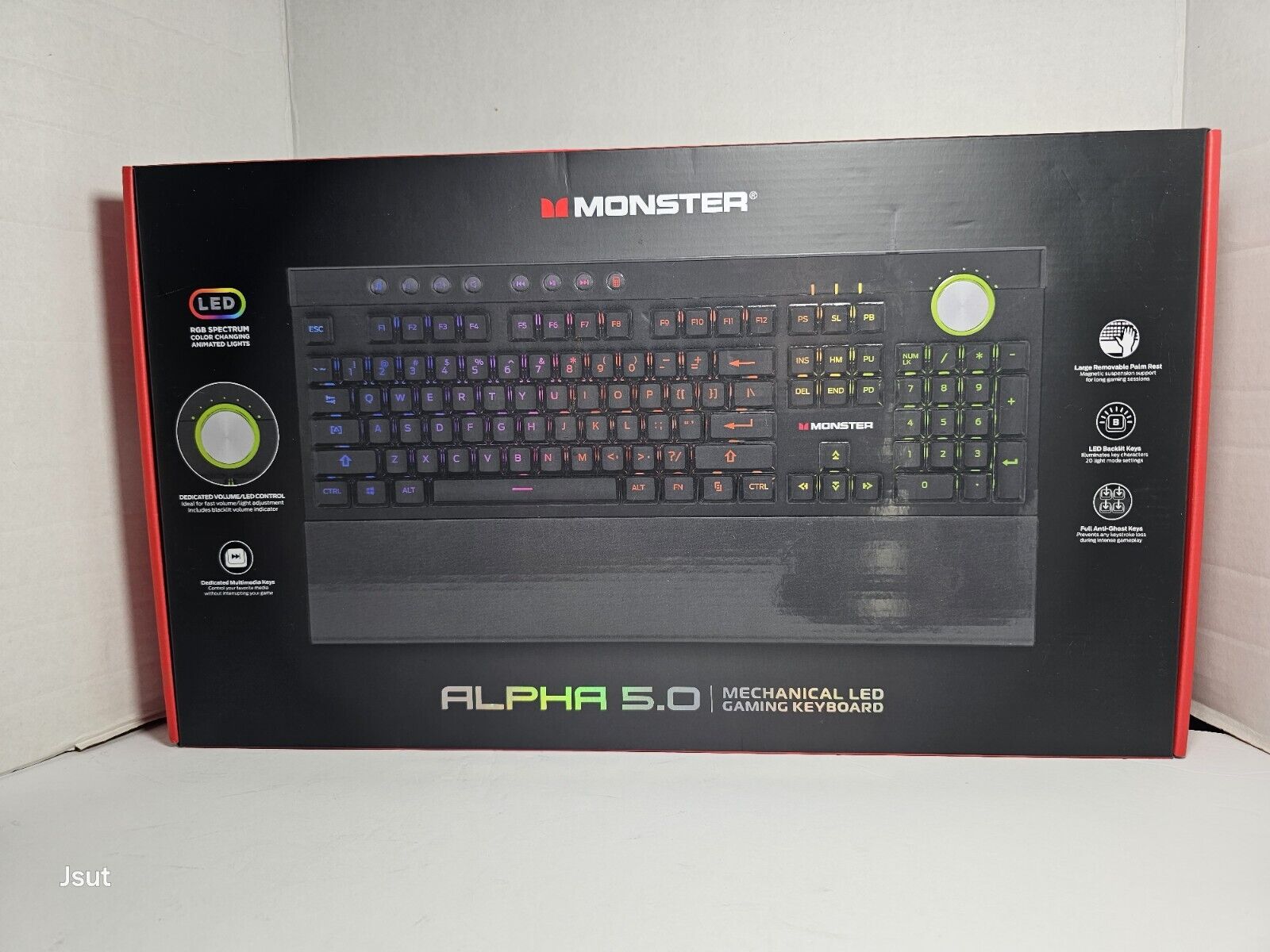 Monster Alpha 5.0 LED Mechanical Gaming Keyboard with Anti-ghosting Individually