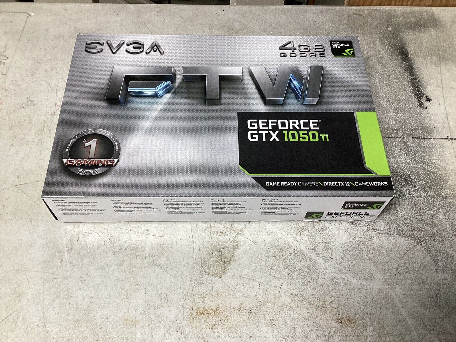 EVGA GeForce GTX 1050 Ti FTW GAMING, 04G-P4-6258-KR, 4GB GDDR5, ACX 3.0