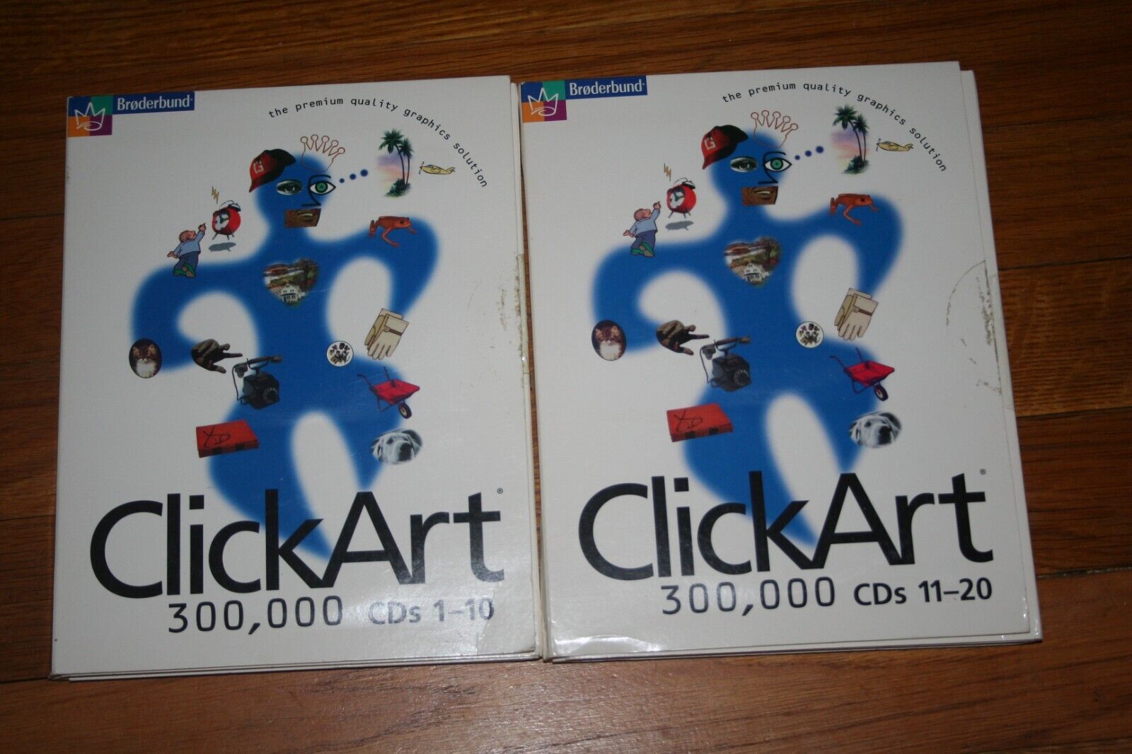 Broderbund ClickArt Software Clip Art 300,000  Images 20 CDs  Unused