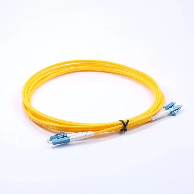 1-5m LC UPC to LC UPC Duplex Single Mode Fiber Optical Patch Cord Cable lot