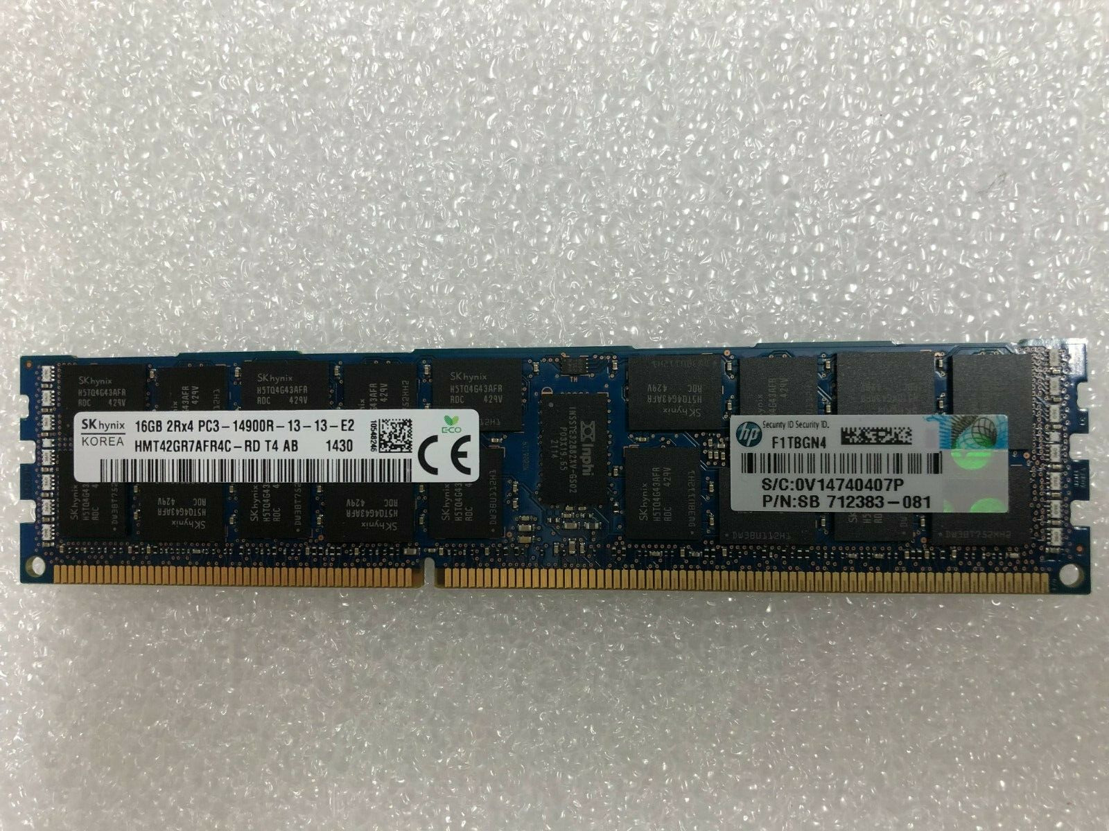 SK Hynix 16GB (1 x 16GB) HMT42GR7AFR4C-RD PC3-14900R DDR3 ECC Server RAM