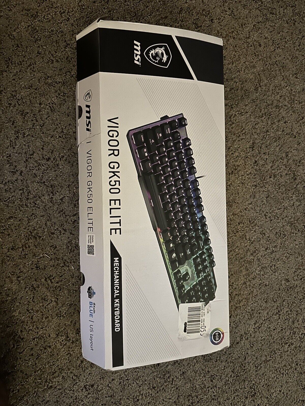 MSI VIGOR GK50 ELITE TKL Mechanical Gaming Keyboard - Black