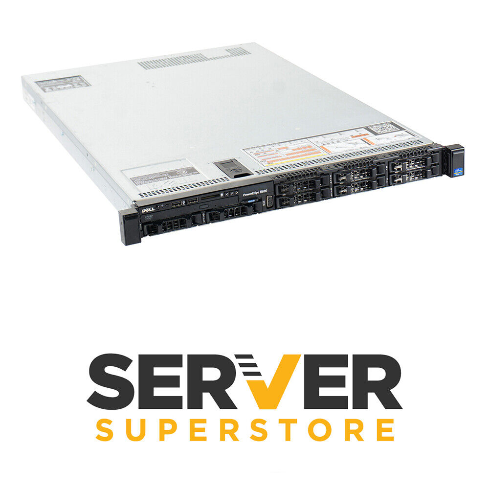 Dell PowerEdge R620 Server 2x E5-2620 V2 = 12 Cores H310 64GB RAM 2x 600GB SAS