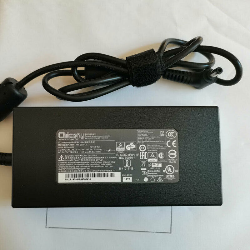 Original Chicony CLEVO Clevo P671HS-G A12-230P1A HASEE ZX8-CR5S1 Charger AC Cord