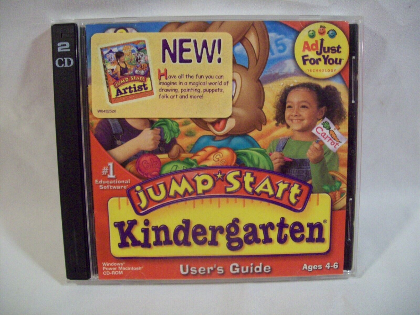 Jump Start Kindergarten Ages 4-6 CD-ROM 2- Disc Deluxe Edition. User’s Guide.