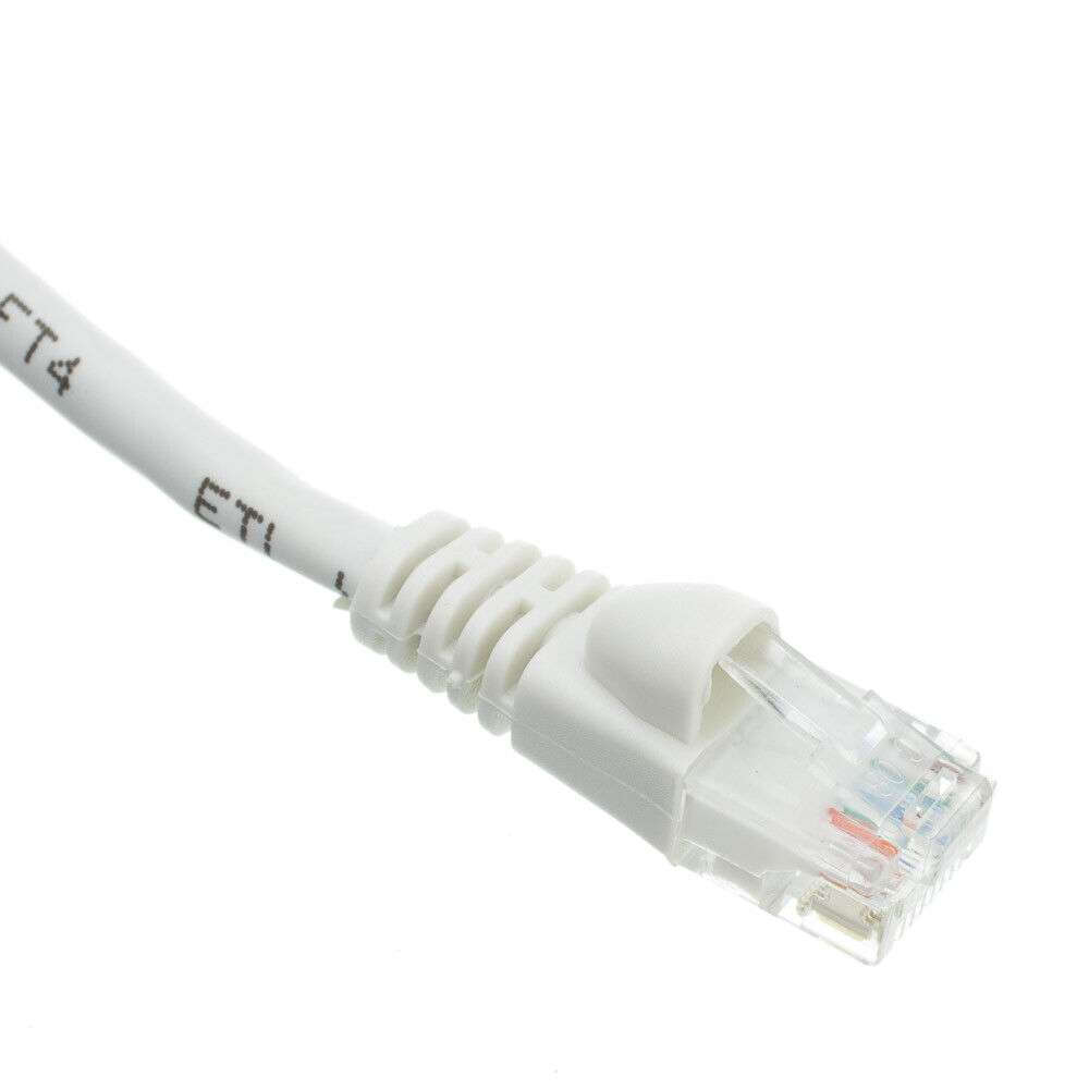 Snagless 10 Foot Cat5e White Network Ethernet Patch Cable