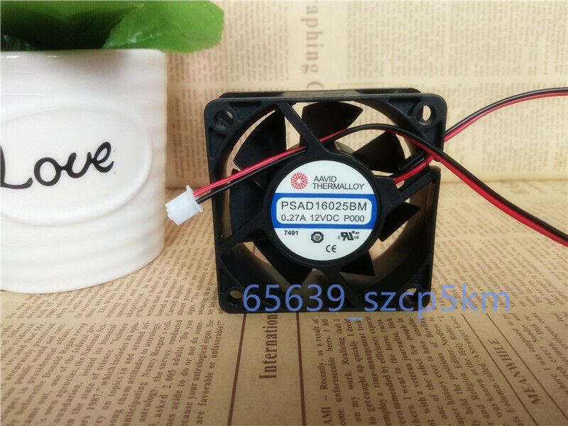 AAVID THERMALLOY PSAD16025BM 6CM DC12V 0.27A 2Pin Case Cooling Fan Brushless fan