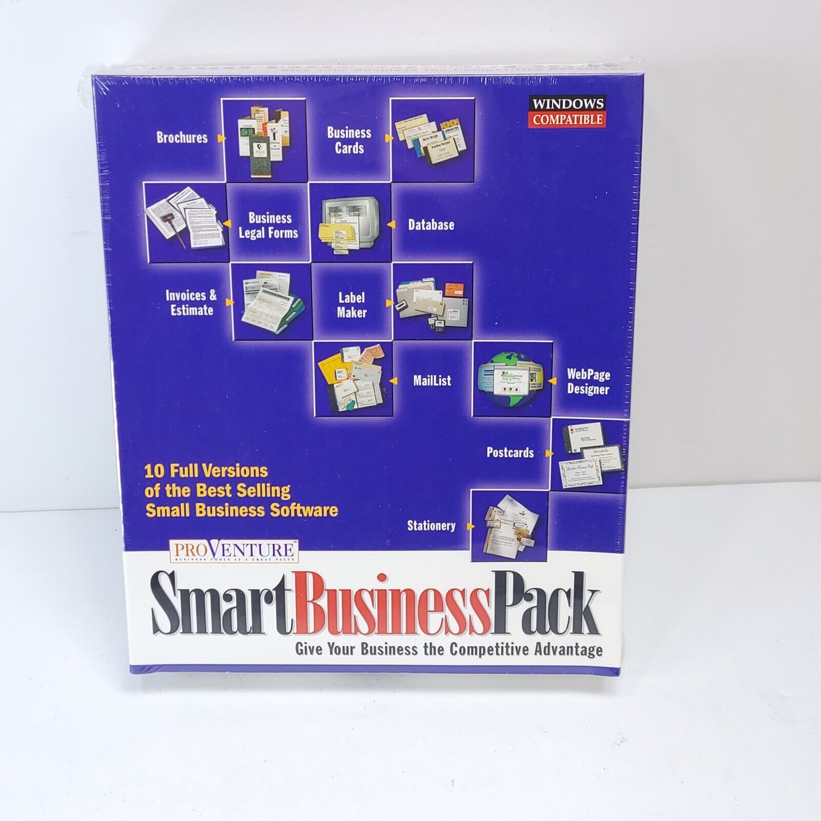 Pro Venture Smart Business Pack For Windows 95/98 brochures, cards, forms, label