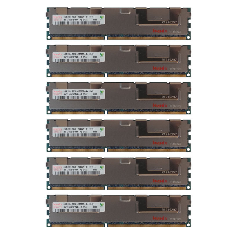 48GB Kit 6x 8GB DELL POWEREDGE T410 T610 R610 R710 R715 R810 R720xd Memory Ram