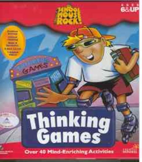 SchoolHouse Rock Thinking Games PC MAC CD kids problem solving arcade skill game