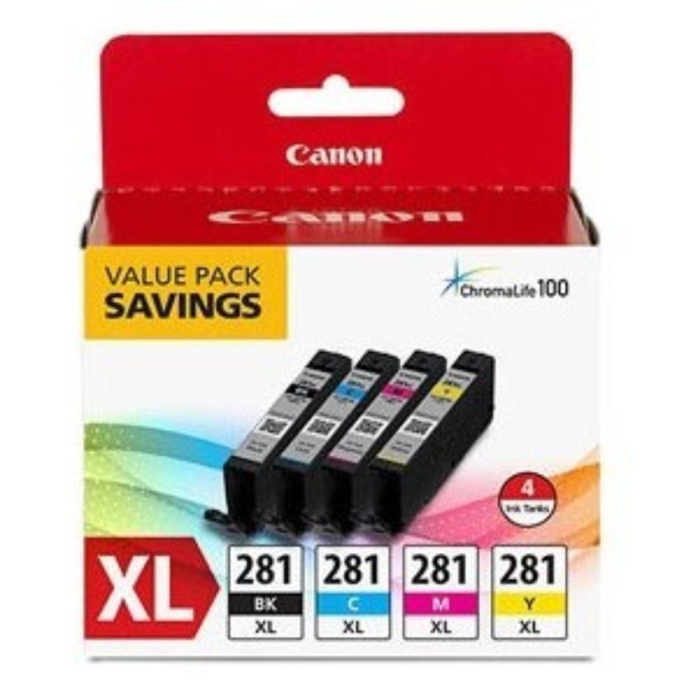 Canon CLI-281 XL Original Ink Cartridge Value Pack BK/C/M/Y 2037C005