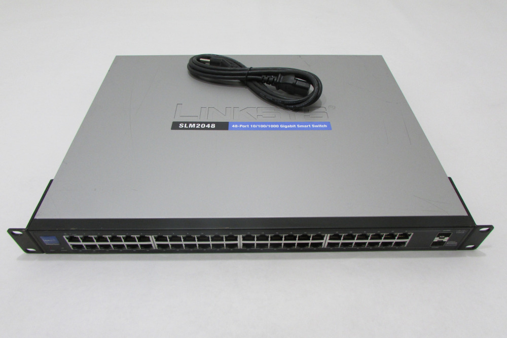 Linksys /Cisco SLM2048 SLM2048 48-port 10/100/1000 Gigabit Smart Switch, 2x  SFP