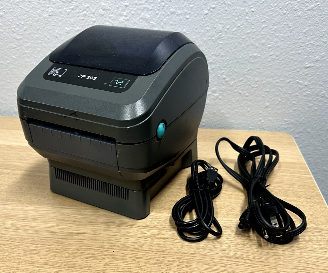Zebra ZP 505 Direct Thermal Label Printer USB + Ethernet (Networkable) No Peeler