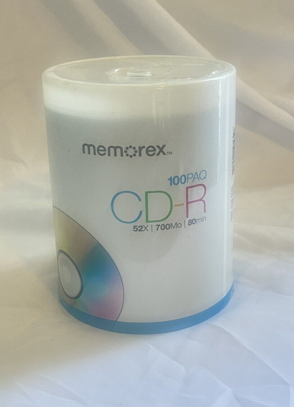 Memorex CD-R 100PK / 52X / 700 MB / 80 Min - New - Sealed