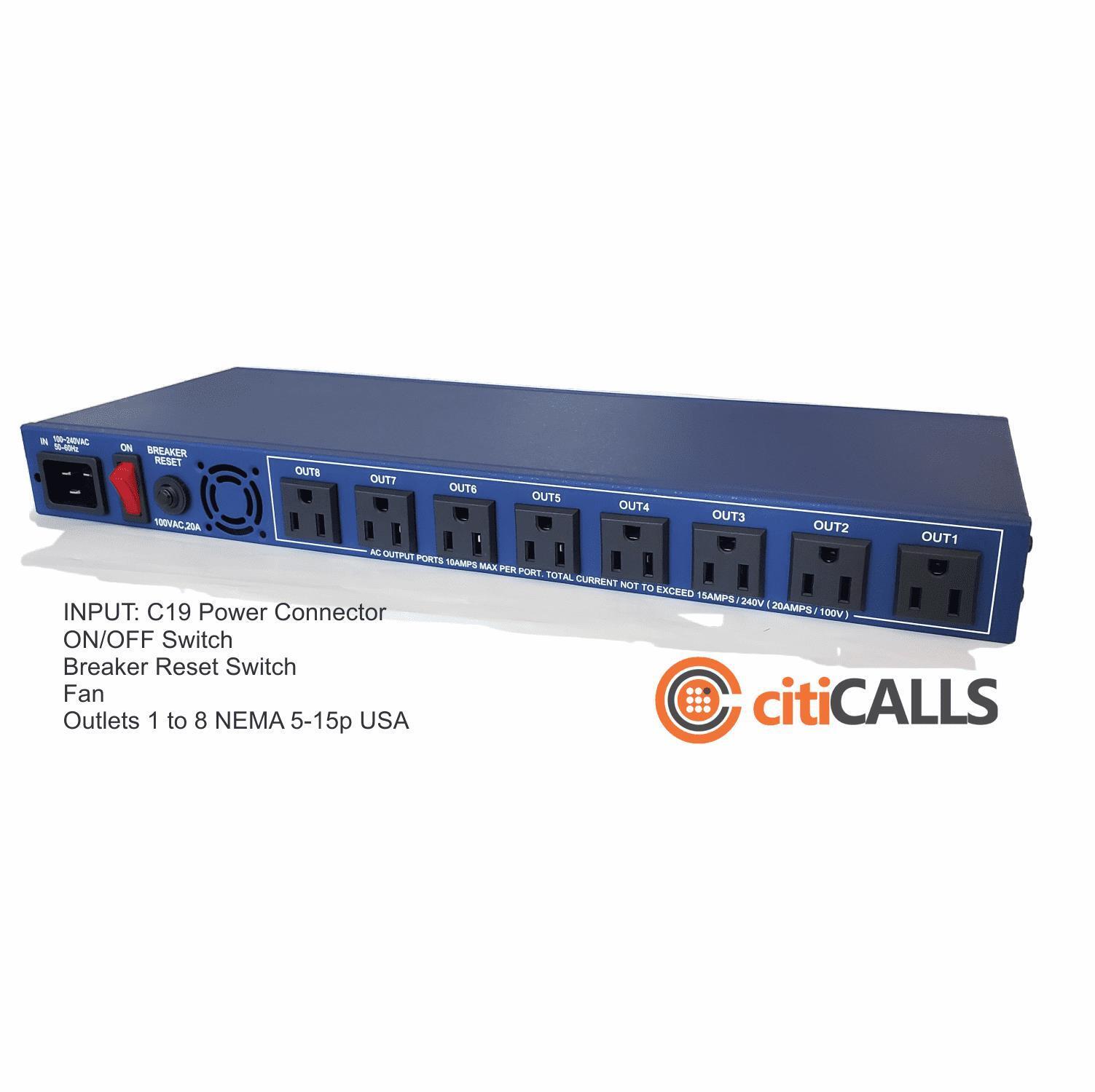 Aviosys IP9820MT 8 Port Web Power Controller Switch Pro Rack Mount Reboot Ping