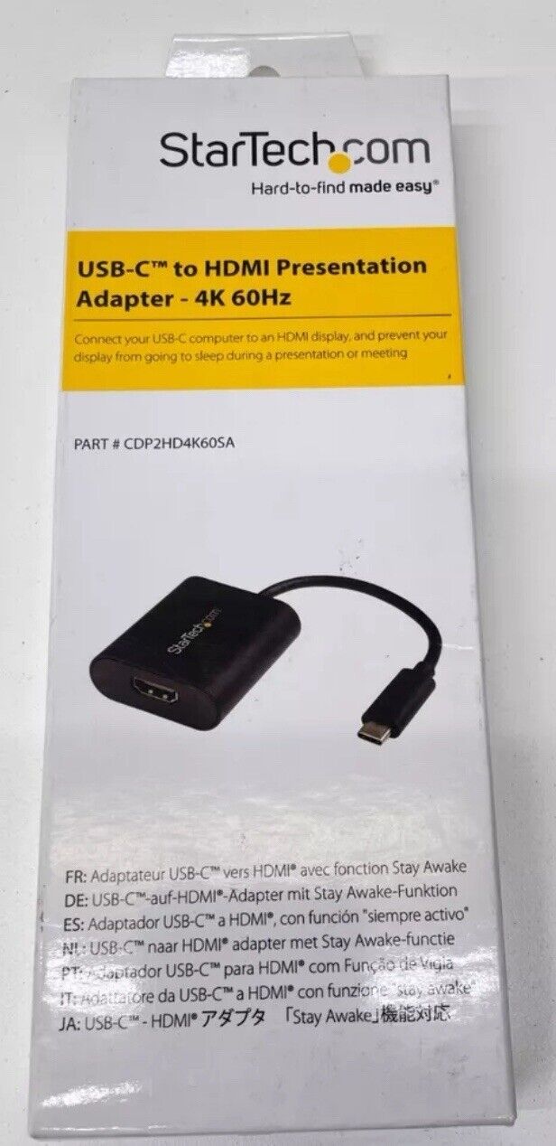 StarTech USB-C to HDMI Adapter with Presentation Mode Switch - 4K 60Hz Brand New