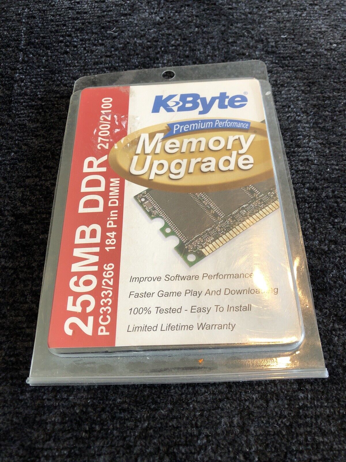 Kbyte 256mbd1333dt K-byte - Memory - 256 Mb - Dimm 184-pin DDR 333 Mhz/PC 2700