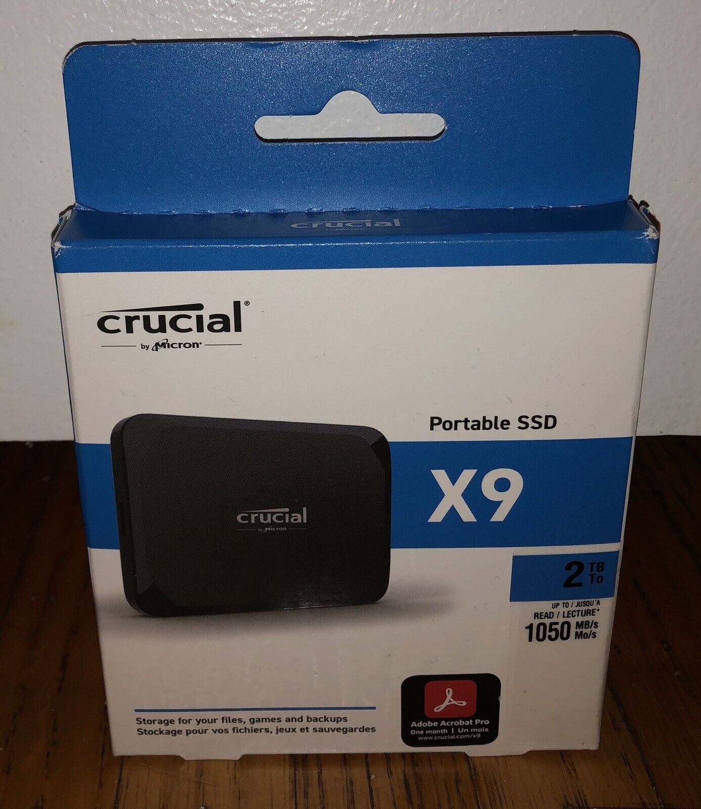 New Sealed Crucial X9  - 2TB Portable SSD - 2 TB - External SSD
