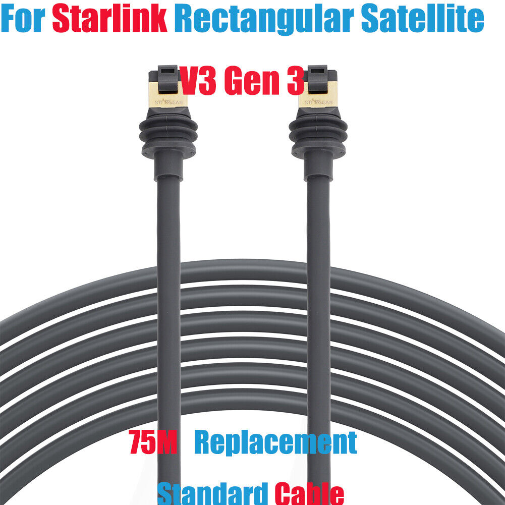 75M Replacement Standard Cable For Starlink Rectangular Satellite V3 Gen 3