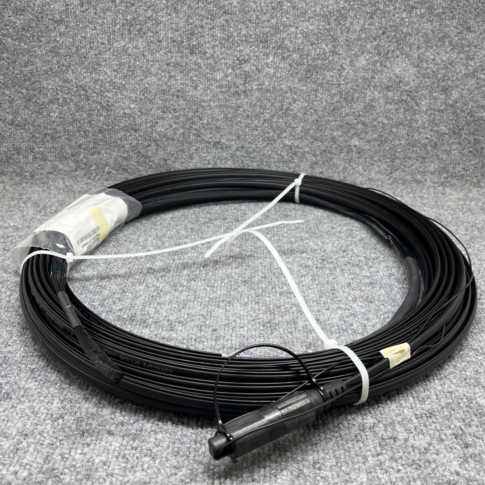 100ft CommScope FHD-HJ1B-0100F Fiber Drop Cable Assembly Locatable Flat SC/APC
