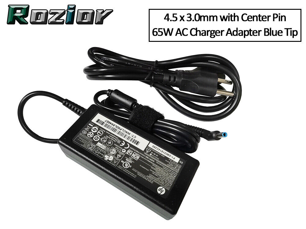 For HP Pavilion 17-e016dx 17-e019dx 17-e020dx 65W AC Charger Adapter Power Cable