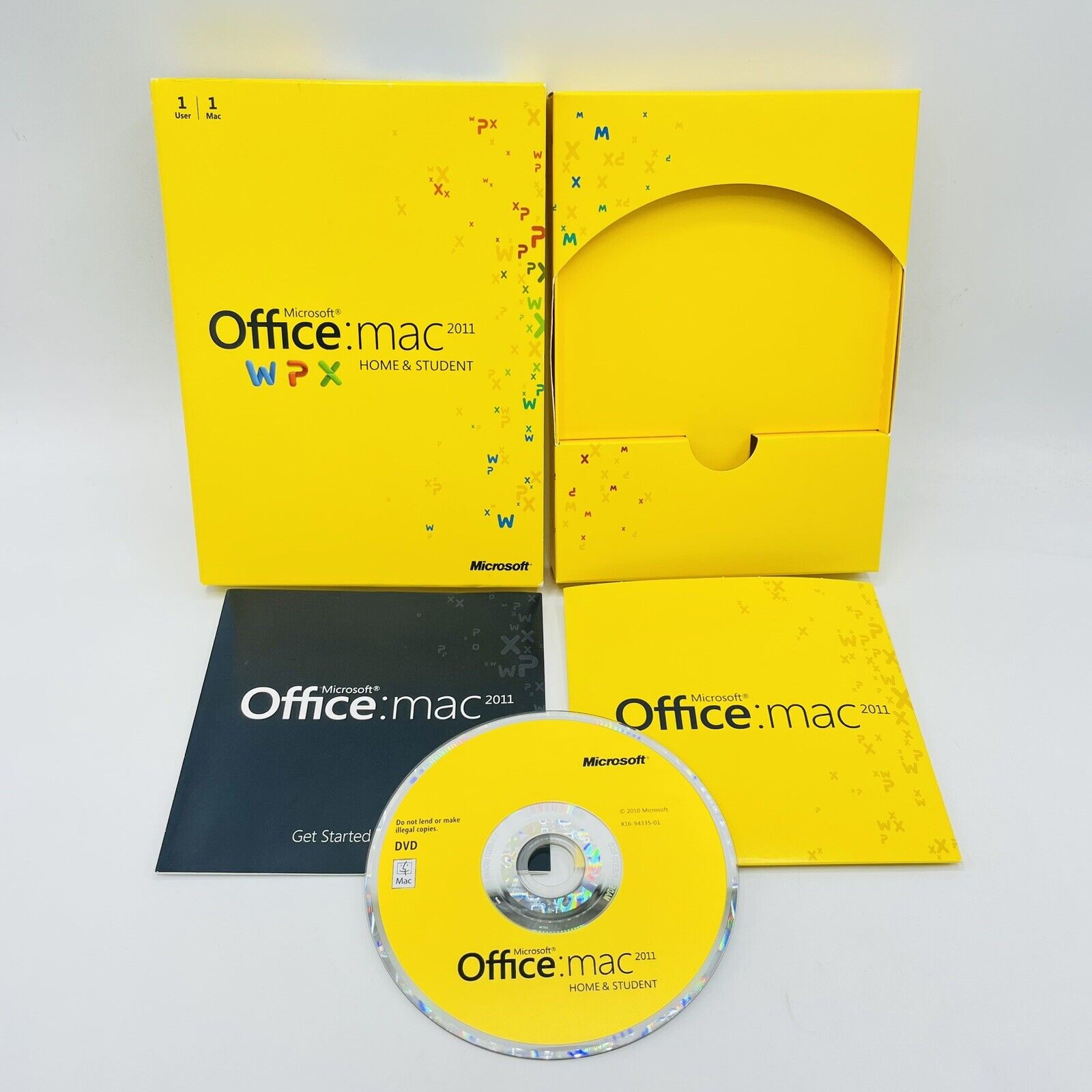 Microsoft Office Mac 2011 Home & Student WPX w/ Product Key Fast 