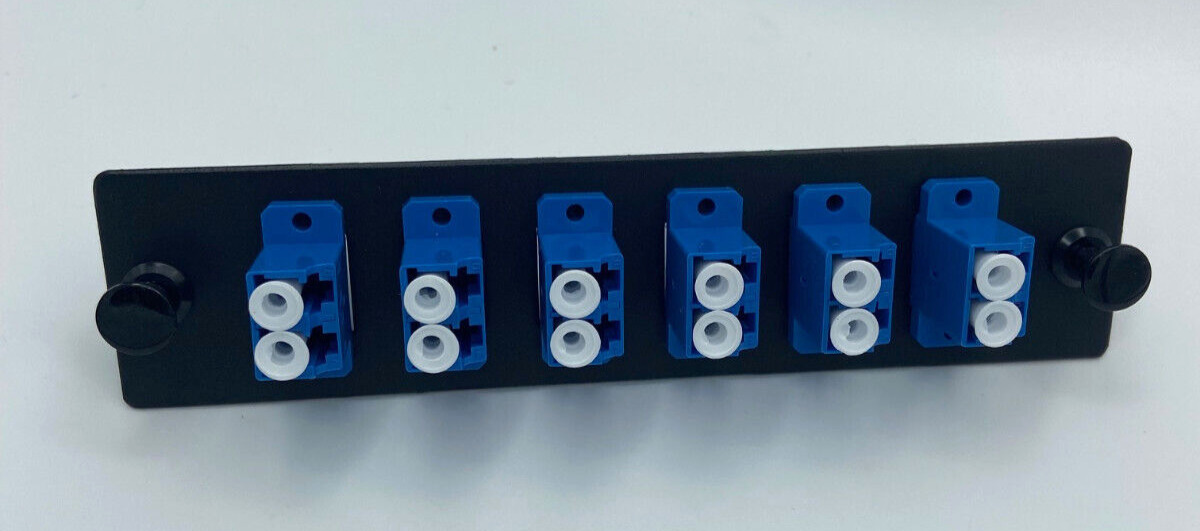 LC UPC 12 ports LGX Fiber Optic Adapter Panel, SM UPC OS2 6 LC Duplex