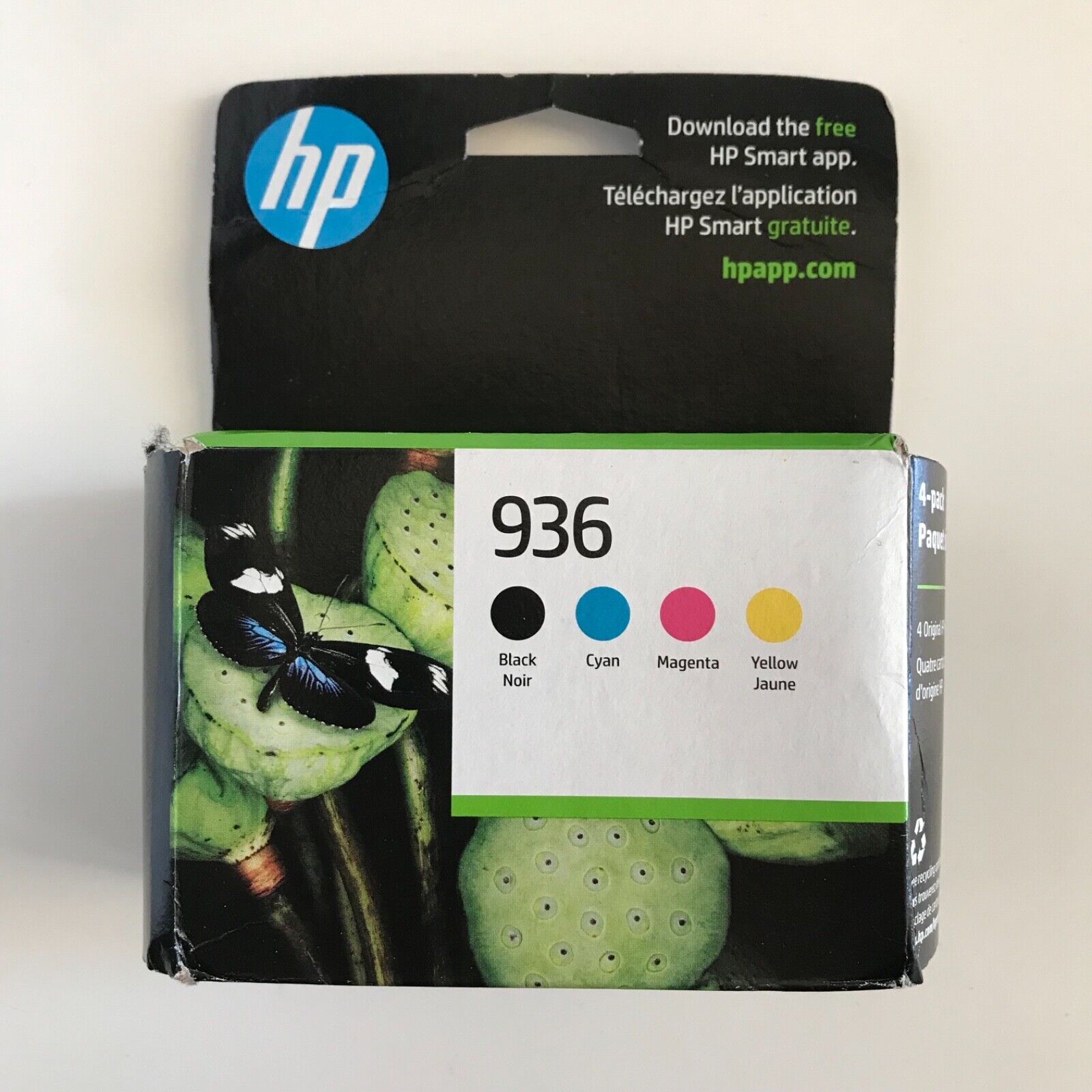 2025 Genuine HP 936 Standard Capacity Ink Cartridges 4 Pack B/C/M/Y 6C3Z5LN