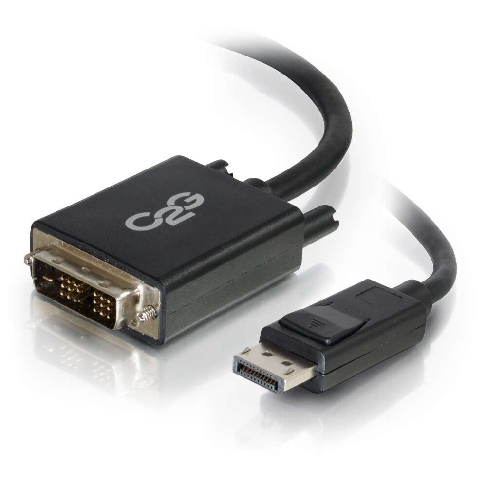 C2G 3ft (0.9m) DisplayPort™ Male to Single Link DVI-D Male Adapter Cable - Black