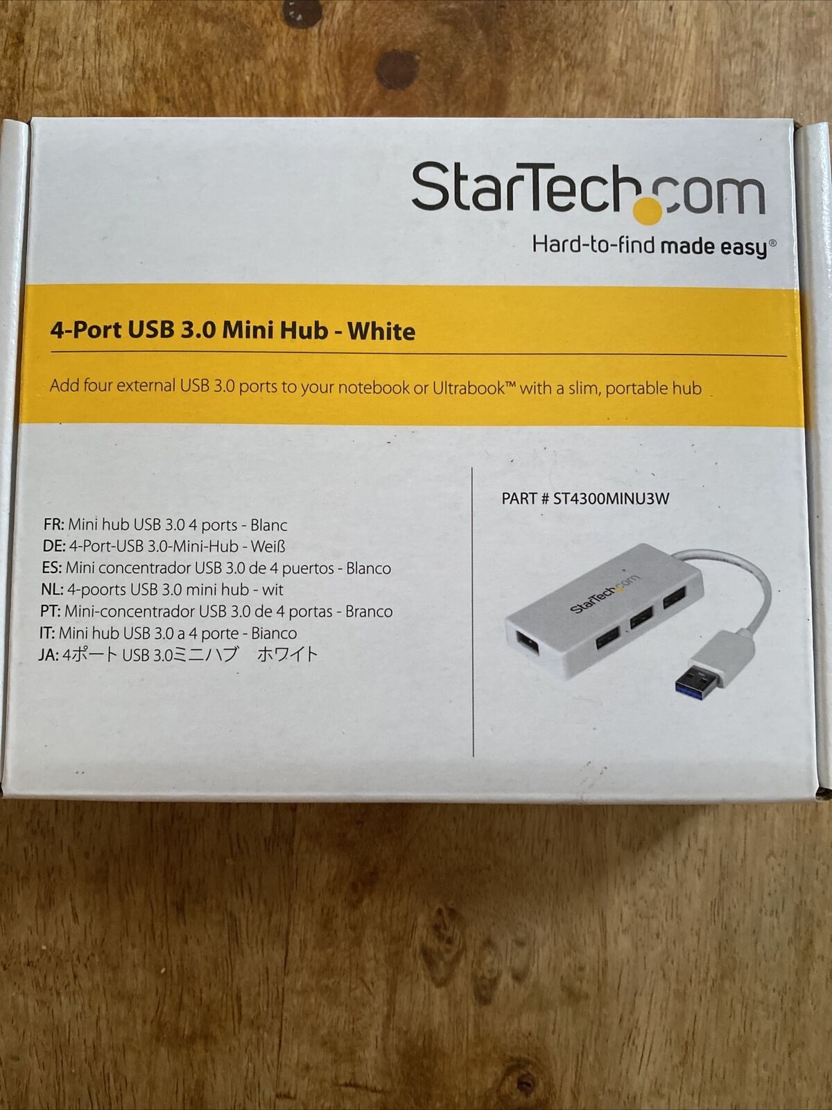 StarTech 4 Port USB C Hub 4x USB-A Ports (USB 3.0 SuperSpeed 5Gbps) - HB30C4ABW