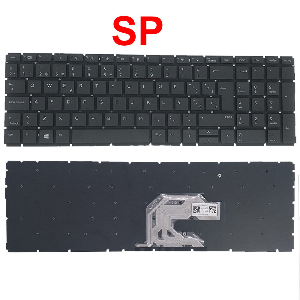 SP No Frame Laptop Keyboard for HP Probook 455R 450 G6 G7 455 G7 Spanish Teclado