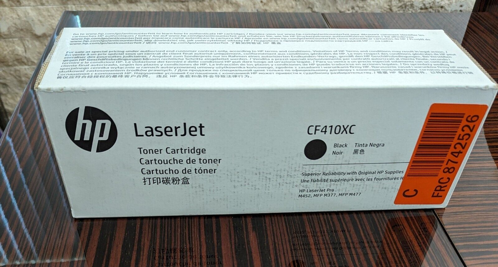 Genuine OEM CF410XC HP 410X High Yield LaserJet Toner Cartridge Black OPEN BOX