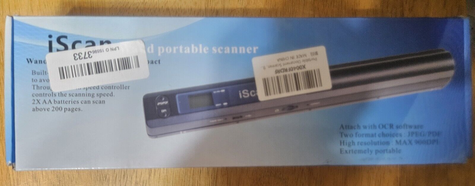 Brand New iScan- Wand Portable Scanner