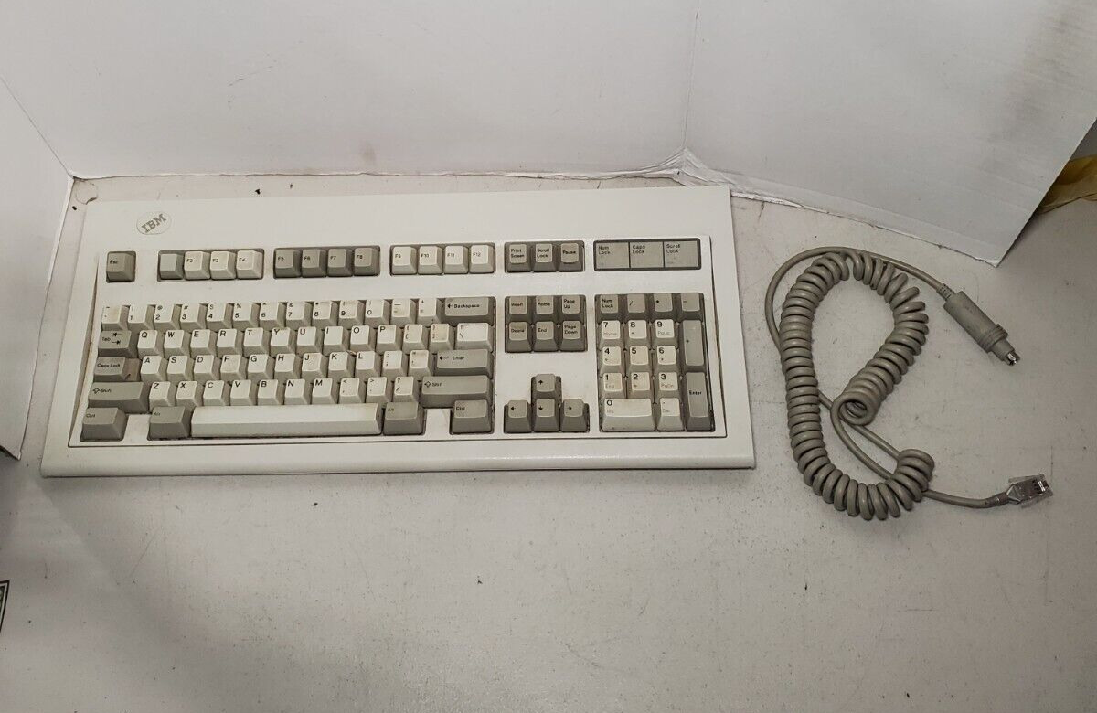 IBM Model M 1391401 Clicky Mechanical Keyboard 1991 With Cable #69