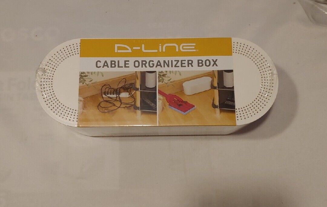 D-Line Cable Organizer Box - White - 12 3/4\