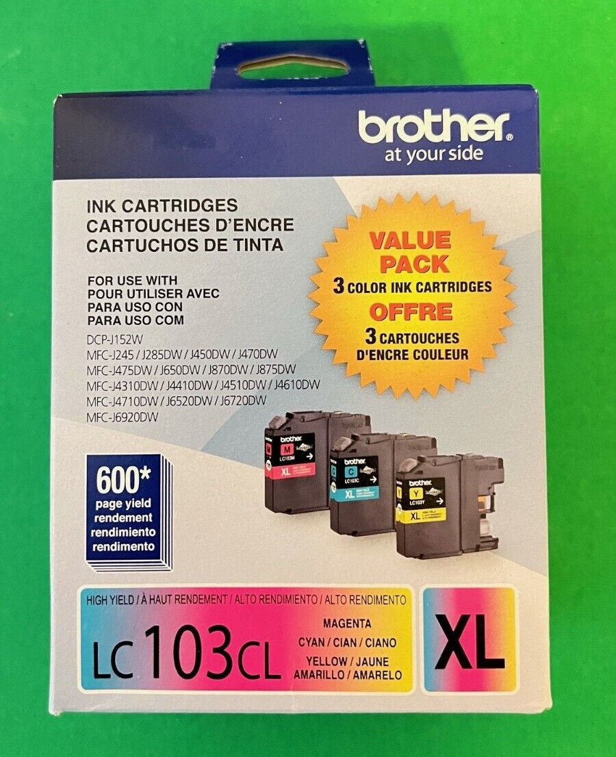 GENUINE Brother LC-103 XL Ink Cartridge Combo for MFC-J4410DW J4510DW-OEM-3PK