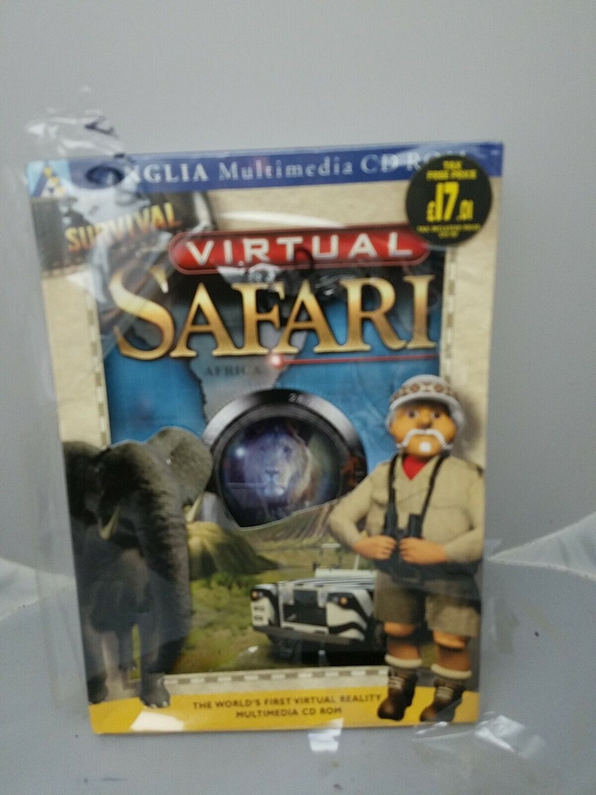 Vintage Virtual Safari Survival Anglia CD Rom  Worlds First virtual reality 