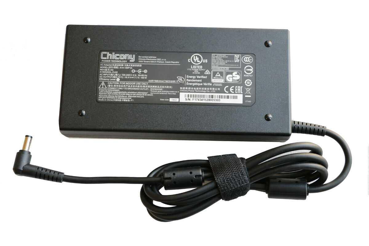 Chicony 19.5V 7.7A 150W AC Adapter Charger For GIGABYTE G5 MD MD-51US123SH 5.5mm