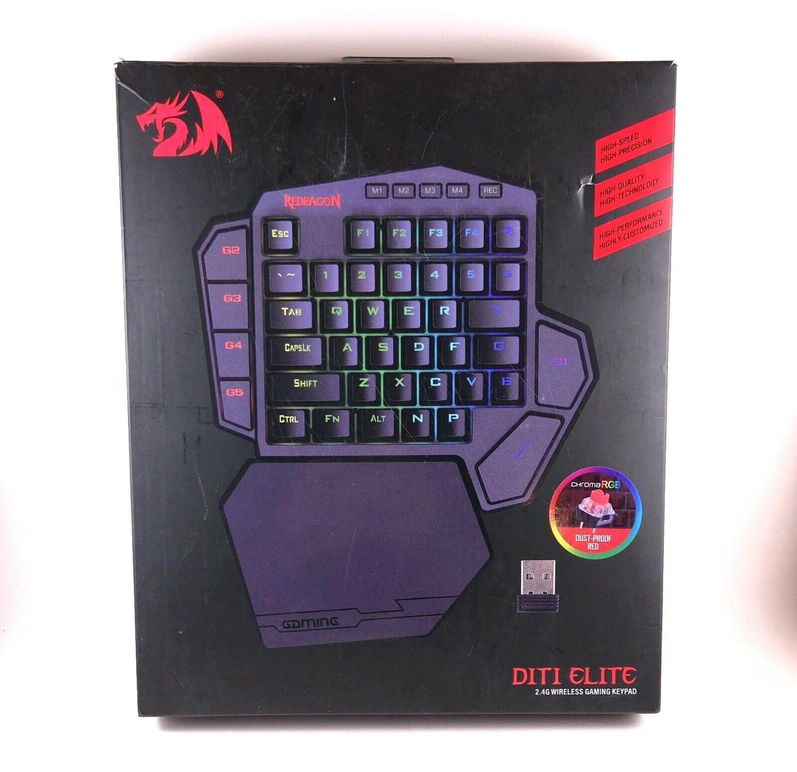 Red Dragon Gaming DITI Elite Wireless Keyboard - Gaming Gamepad / Keypad
