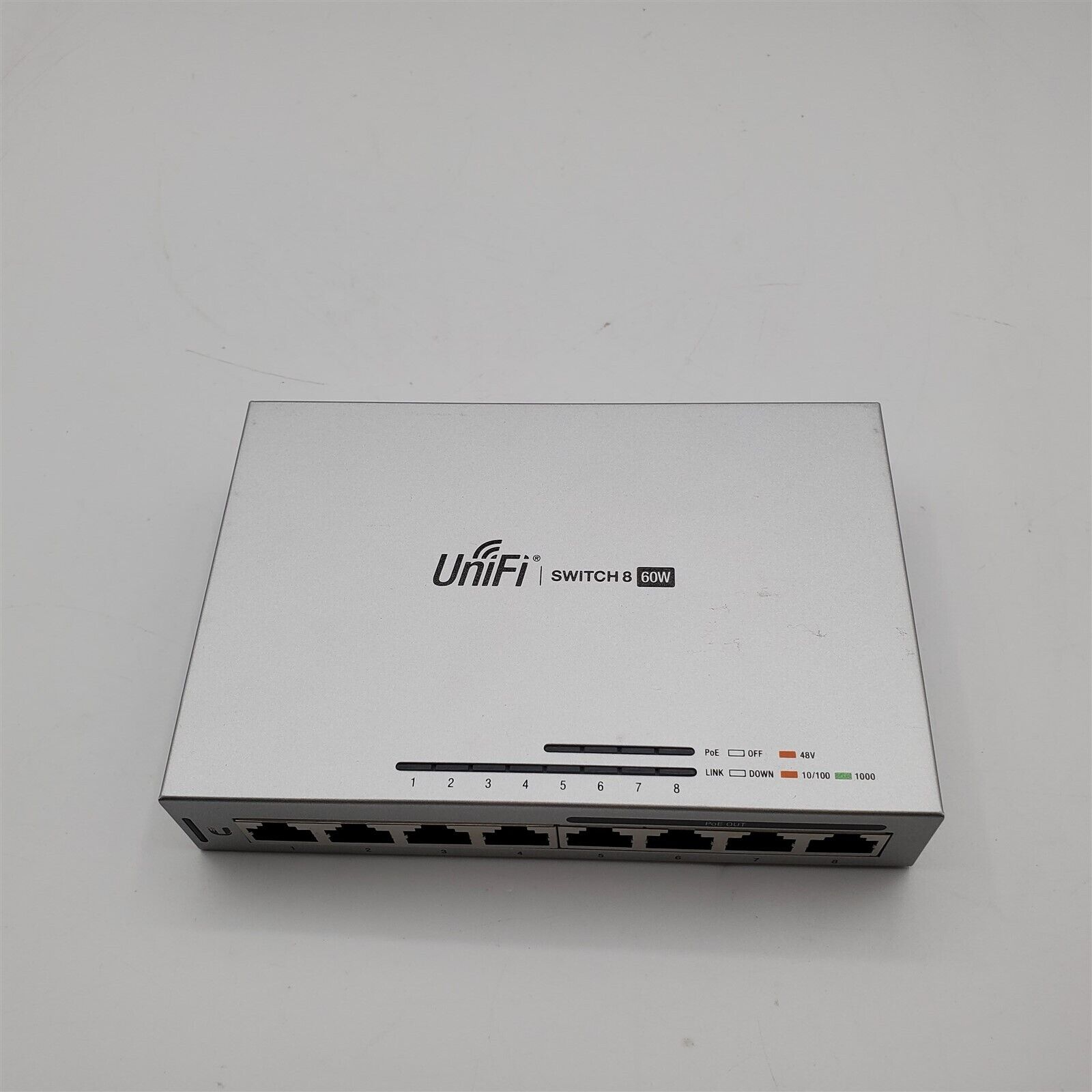 Ubiquiti UniFi US-8 PoE Powered 8 Port Managed Gigabit Switch w/ PoE Passthrough