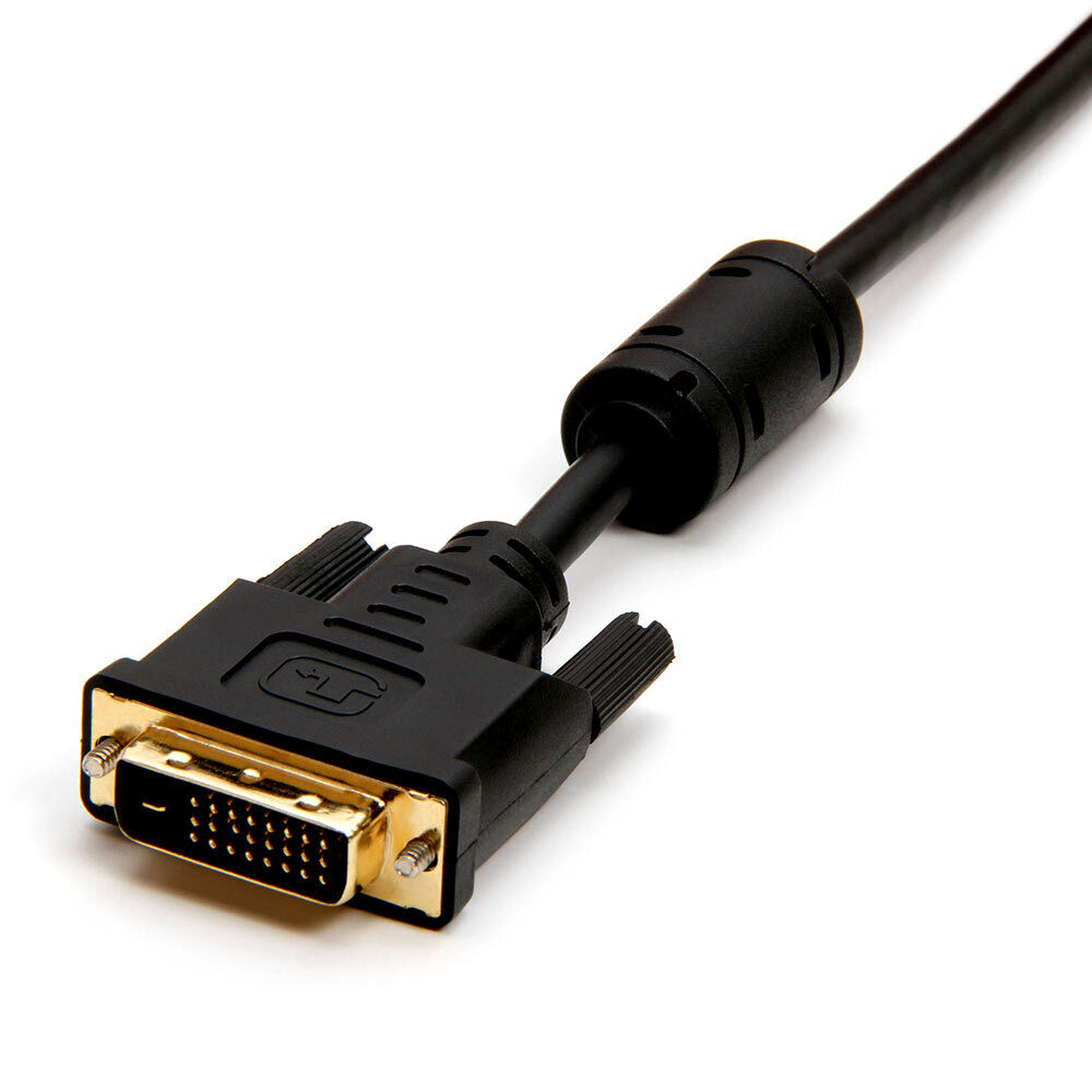 DVI-D Digital Dual Link Male/Male Cable Gold Plated – 3 Feet Cord 