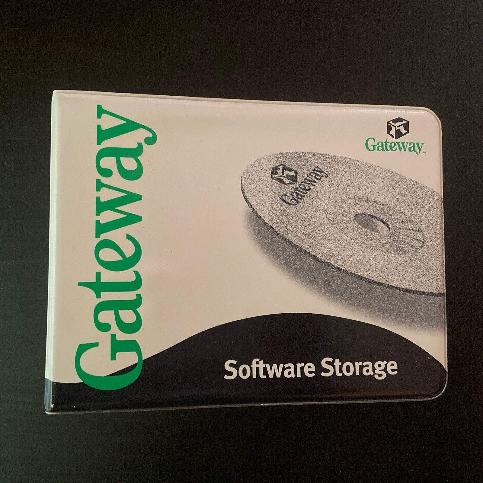 Original Vintage GATEWAY Computer Software Storage Binder CD Holder