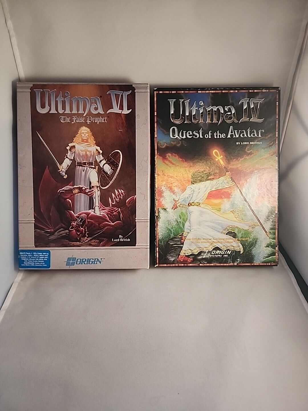 Vintage Ultima VI IV Ibm Tandy Pc Set