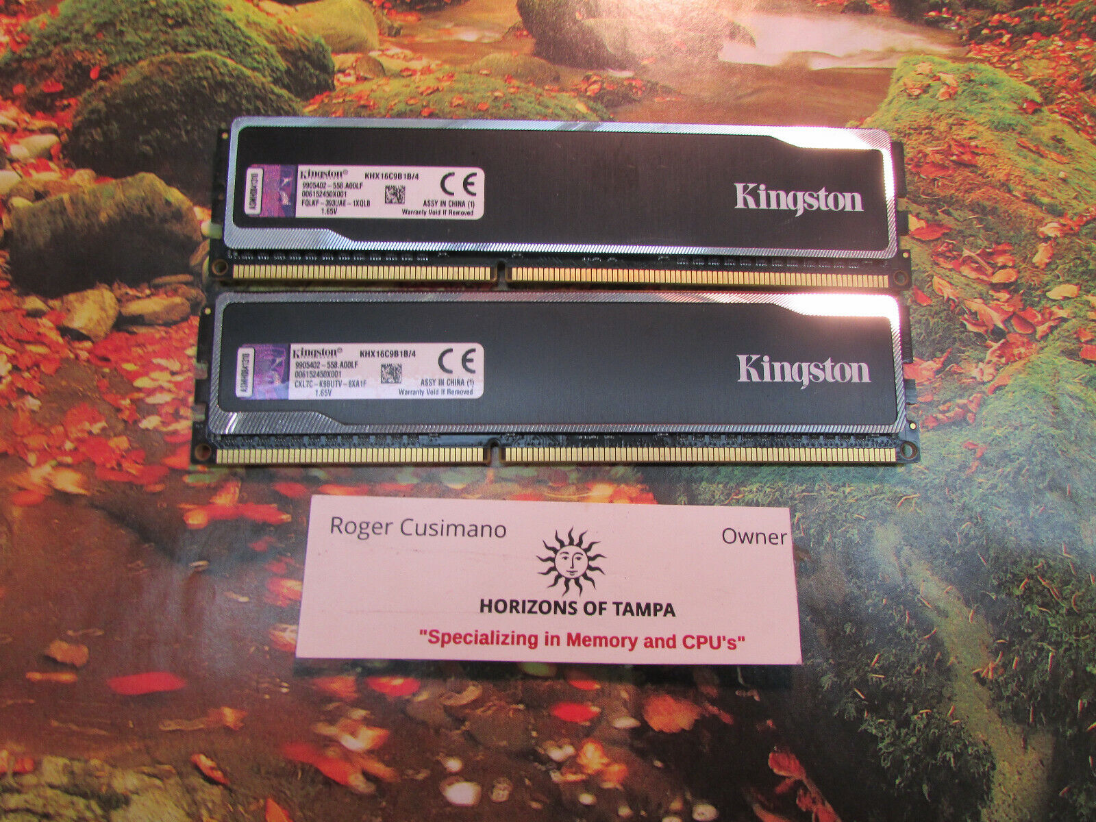 Kingston 8GB (2x4GB) 64-Bit DDR3-1600 KHX16C9B1B/4 PAIR