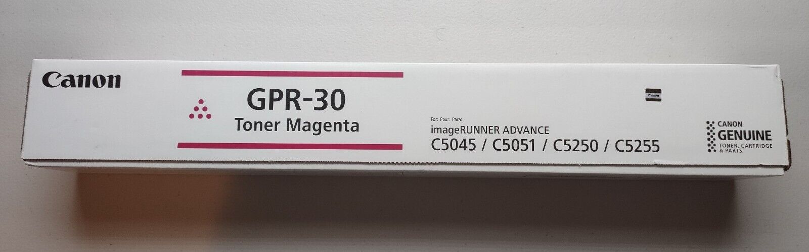New Sealed Genuine Canon GPR-30 (2797B003[AC]) Magenta Toner Cartridge