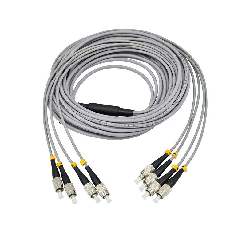 120~500M 4 Core LC/FC/ST/SC UPC MM 62.5/125 Armored Fiber Optic Patch Cable Cord
