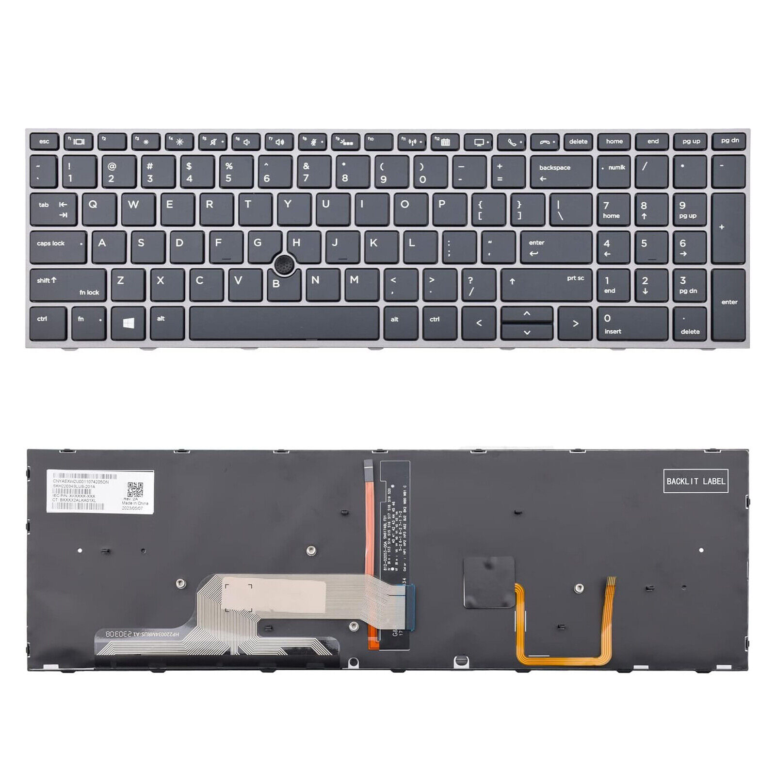 Original US Keyboard with Backlit for HP ZBOOK 15 G5 15 G6,ZBOOK 17 G5 17 G6