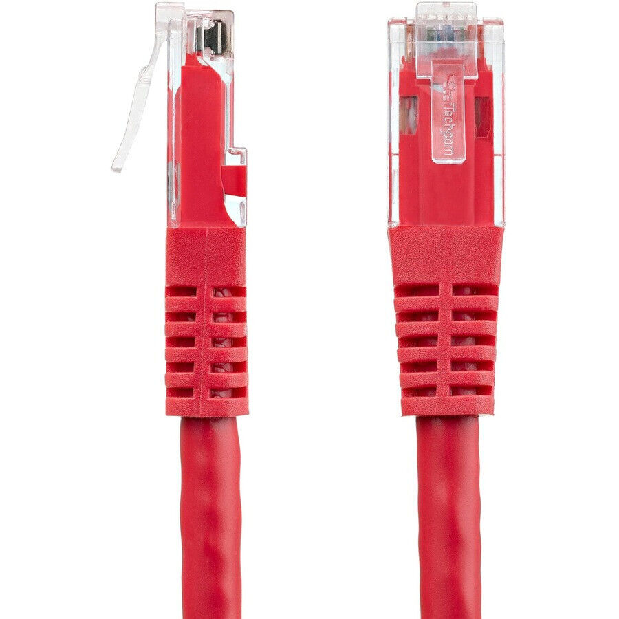 StarTech.com 3ft CAT6 Ethernet Cable - Red Molded Gigabit - 100W PoE UTP 650MHz 