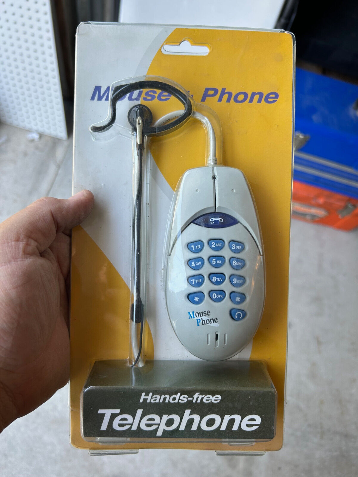 RARE & SEALED Vintage Hands-free Mouse Phone Telephone (Computer PC) - 🆕