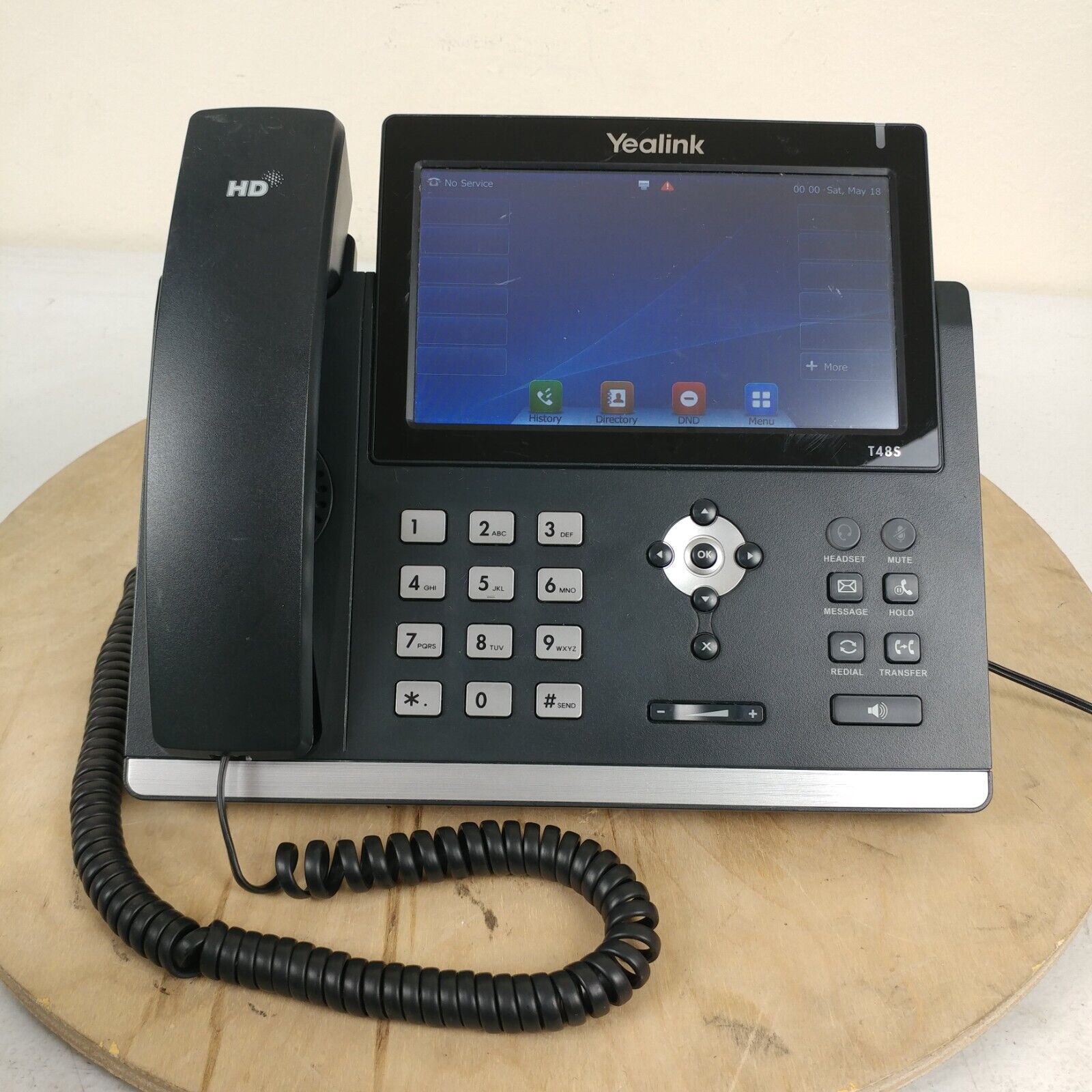 Yealink SIP-T48S Ultra-Elegant Gigabit IP Phone Touch Screen w/ AC Adapter